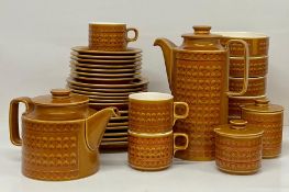 A Large collection of Hornsea Saffron pattern dinner ware.