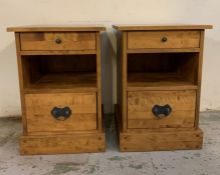 A pair of Laura Ashley bedsides (H69cm W48cm D45cm)