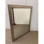 A contemporary wall mirror with bevel edge (90cm x 118cm)