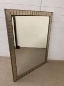 A contemporary wall mirror with bevel edge (90cm x 118cm)