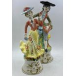 A Pair of Capodimonte figures