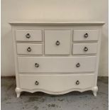 A John Lewis "Mirabelle" chest of drawers (H97cm W110cm D50cm)