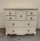 A John Lewis "Mirabelle" chest of drawers (H97cm W110cm D50cm)