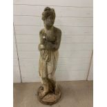 A large garden statue of a goddess (H120cm)