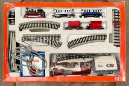 A Primex Start Set boxed train set.