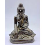 A Bronze figure of a Buddha 20cm H x 14cm W