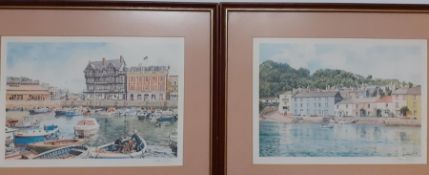 A pair of prints by John Gillo, framed and glazed. (2).