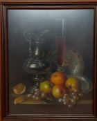 Constance Cooper (1868-1960) SWA FRSA, 'Dutch still life', signed lower right, oil on canvas, framed