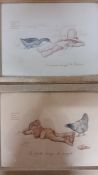 Three french prints, (28.5x37.5 cm). (3)