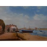 An oil on paper signed 'Danny Donovan', "Wells next the sea" (label verso), framed and glazed, (