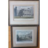 A pair of 19th century engravings, framed and glazed.