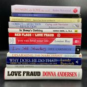 A selection of twelve relationship self help books