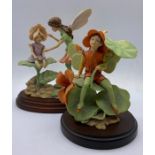 Two Border Fine Arts Fairy Figurines