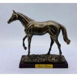 "Red Rum" three times grand National winner statue