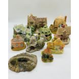 A selection of ten Lilliput Lane Cottages, St Govan's Chapel, Little Scrumpy, Little Summer House,