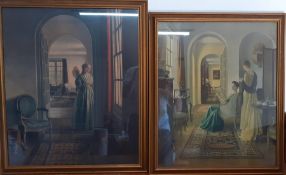 A pair of prints after Leonard Campbell Taylor RA