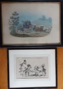 A pair of prints, framed and glazed. (2)