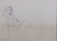 Sir William Russell Flint RA ROI (1880-1969) Scottish, 'Reclining woman', printed by Bemrose and