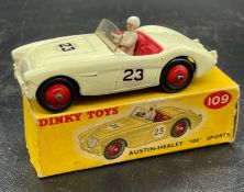 A Dinky Midget Sports diecast car No 108