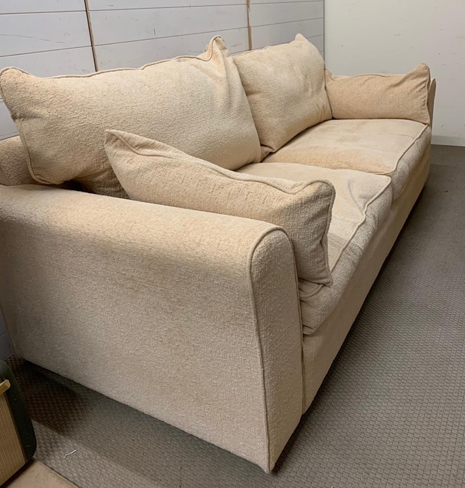 A three seater John Lewis sofa with "Collins and Hayes" upholstery (H75cm W220cm D94cm SH44cm) - Image 2 of 5
