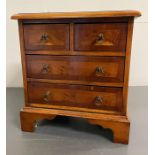 An Apprentice piece, two over three Chest of Drawers.(24cm x 18 cm x 26cm)