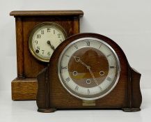 An Enfield art deco clock and a Sessions mantle clock AF