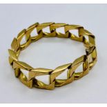 A 9ct gold Gents bracelet 41.8g Total weight