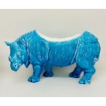 An Antique Chinese planter or bowl in the form of a Rhinoceros