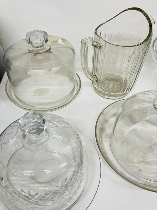 A selection of glassware to include covered dishes and jugs. - Image 3 of 3