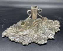 A silver epergne base, hallmarked for Sheffield 1901