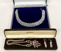 Two Boxed sets of quality costume jewellery