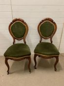 A pair of Louis XVI style occasional chairs