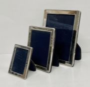 Three silver photo frames by Kitney & Co, London 2017