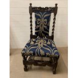 An 18th Century oak side chair