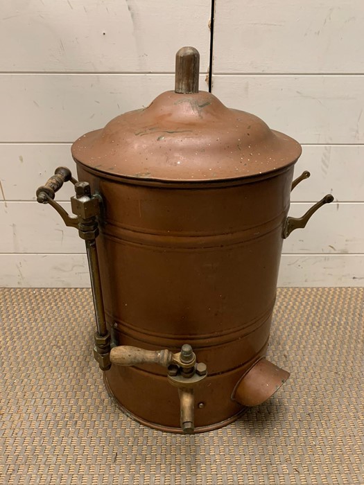 A vintage copper urn (H56cm Dia34cm)