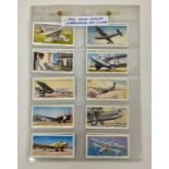 A set of John Player & Sons Cigarette cards 'International Air Liners'