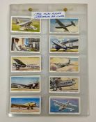 A set of John Player & Sons Cigarette cards 'International Air Liners'