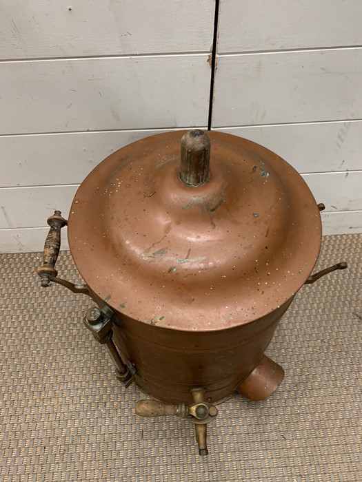 A vintage copper urn (H56cm Dia34cm) - Image 2 of 3