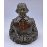 A William Shakespeare brass inkwell