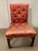 George III mahogany side chair
