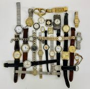 A selection of wristwatches, various makers and conditions.