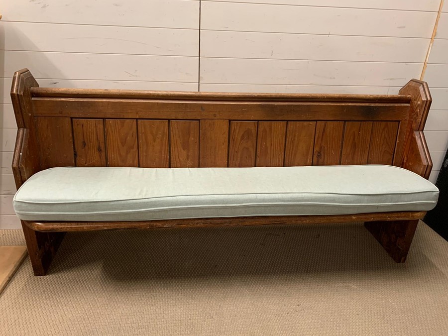 A Church pew (W187cm x D47cm x H93cm) - Image 3 of 3