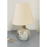 An oriental theme gugglet vase table lamp with markers mark to base (H40cm)