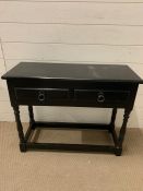 A small side table with drawers to base (H60cm W80cm D30cm)