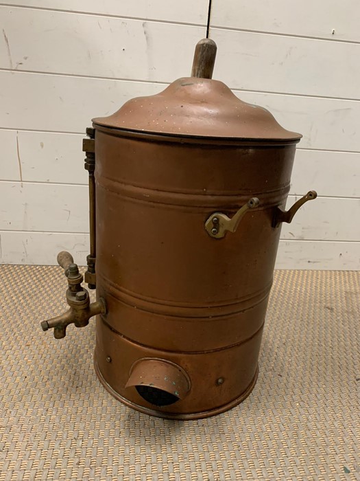 A vintage copper urn (H56cm Dia34cm) - Image 3 of 3