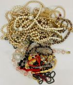 A large volume of costume jewellery