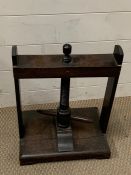 An oak table top press (H47cm W38cm)