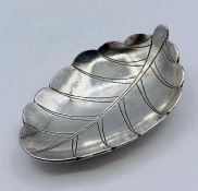 A Chinese silver leaf (17.06g) (5.5cm x 3.5cm)