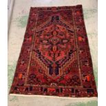 A Hamadon rug/carpet hand knotted Iran (1.98 x 1.37)