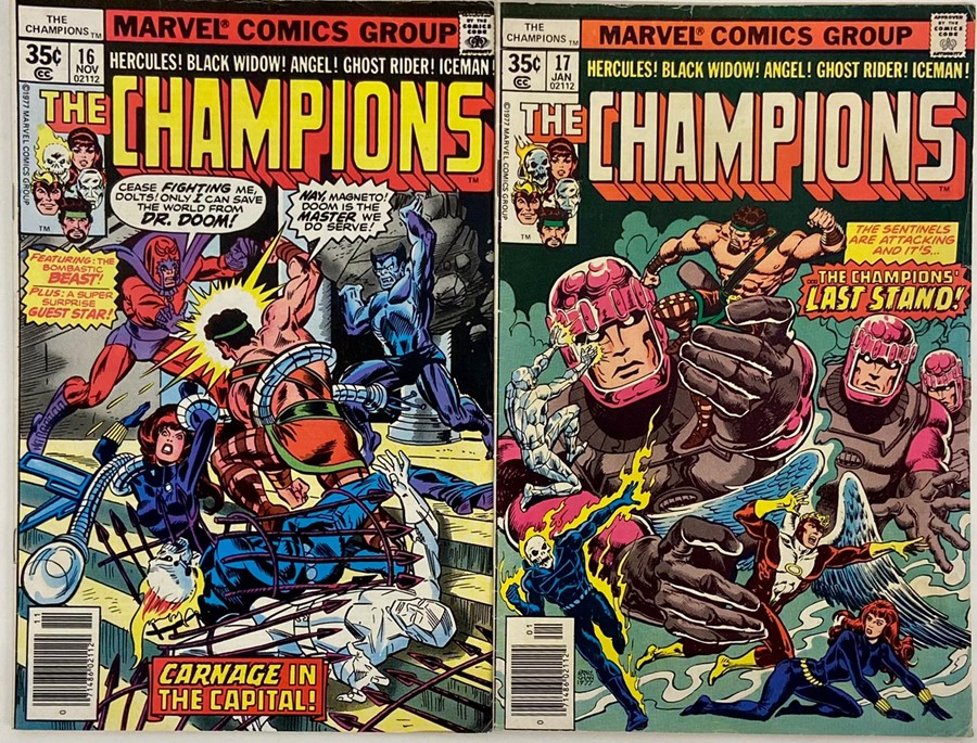 16 issues of the Marvel comics 'The Champions' series - Image 8 of 9